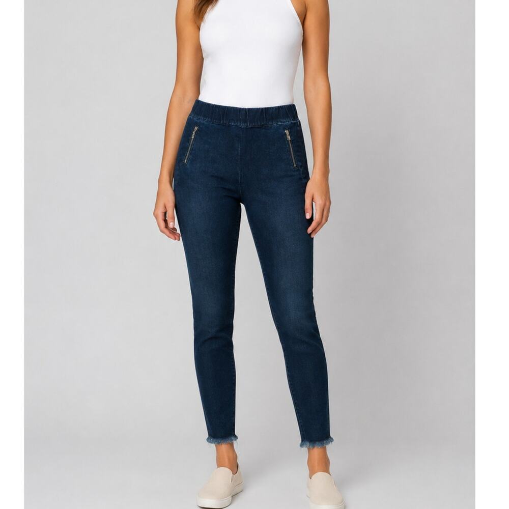 Generation Love Dali Denim Jeggings Dark Wash Skinny Raw Hem Womens XXS